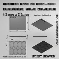 Oval to Rectangle Movement Tray Adapters