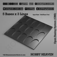 Oval to Rectangle Movement Tray Adapters