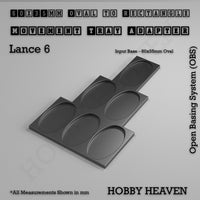 Oval to Rectangle Movement Tray Adapters