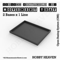 Square & Rectangle Movement Trays for Miniature Tabletop Games | Compatible with Popular Wargames | Full Range UK