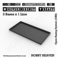 Square & Rectangle Movement Trays for Miniature Tabletop Games | Compatible with Popular Wargames | Full Range UK