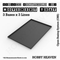 Square & Rectangle Movement Trays for Miniature Tabletop Games | Compatible with Popular Wargames | Full Range UK