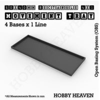 Square & Rectangle Movement Trays for Miniature Tabletop Games | Compatible with Popular Wargames | Full Range UK
