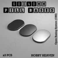 Pill Bases Range - 3d Print Full Range Tabletop Games