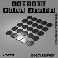 Pill Bases Range - 3d Print Full Range Tabletop Games