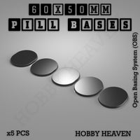 Pill Bases Range - 3d Print Full Range Tabletop Games