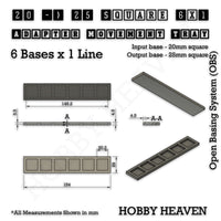 Square and Rectangle Movement Trays Adapters for Tabletop Games