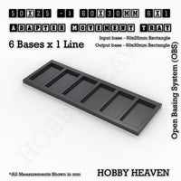 Square and Rectangle Movement Trays Adapters for Tabletop Games