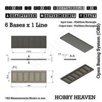 Square and Rectangle Movement Trays Adapters for Tabletop Games