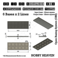 Square and Rectangle Movement Trays Adapters for Tabletop Games