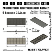 Square and Rectangle Movement Trays Adapters for Tabletop Games