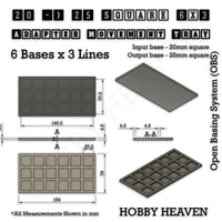 Square and Rectangle Movement Trays Adapters for Tabletop Games
