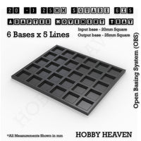 Square and Rectangle Movement Trays Adapters for Tabletop Games