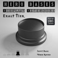 Hero Bases Display Extenders | Round and Ovals | Convert Gaming Bases to Display Bases & Plinths