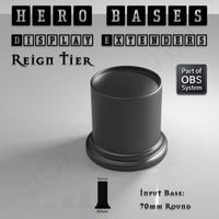 Hero Bases Display Extenders | Round and Ovals | Convert Gaming Bases to Display Bases & Plinths