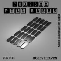 Pill Bases Range - 3d Print Full Range Tabletop Games