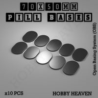 Pill Bases Range - 3d Print Full Range Tabletop Games