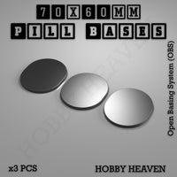 Pill Bases Range - 3d Print Full Range Tabletop Games
