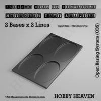 Oval to Rectangle Movement Tray Adapters