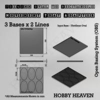 Oval to Rectangle Movement Tray Adapters