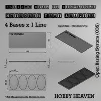Oval to Rectangle Movement Tray Adapters