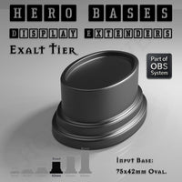 Hero Bases Display Extenders | Round and Ovals | Convert Gaming Bases to Display Bases & Plinths