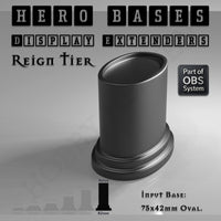 Hero Bases Display Extenders | Round and Ovals | Convert Gaming Bases to Display Bases & Plinths
