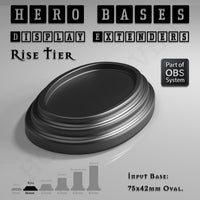 Hero Bases Display Extenders | Round and Ovals | Convert Gaming Bases to Display Bases & Plinths