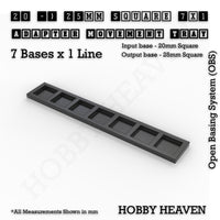 Square and Rectangle Movement Trays Adapters for Tabletop Games