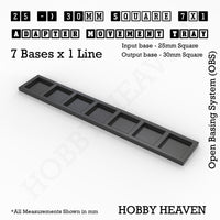 Square and Rectangle Movement Trays Adapters for Tabletop Games