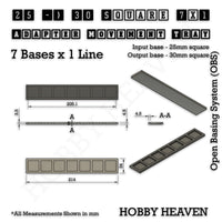 Square and Rectangle Movement Trays Adapters for Tabletop Games