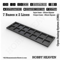 Square and Rectangle Movement Trays Adapters for Tabletop Games