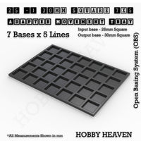 Square and Rectangle Movement Trays Adapters for Tabletop Games