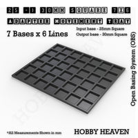 Square and Rectangle Movement Trays Adapters for Tabletop Games