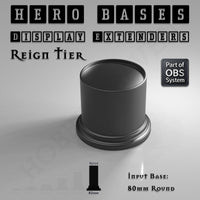 Hero Bases Display Extenders | Round and Ovals | Convert Gaming Bases to Display Bases & Plinths