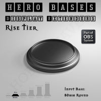 Hero Bases Display Extenders | Round and Ovals | Convert Gaming Bases to Display Bases & Plinths