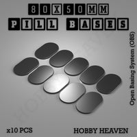 Pill Bases Range - 3d Print Full Range Tabletop Games