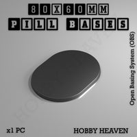 Pill Bases Range - 3d Print Full Range Tabletop Games