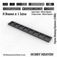 Square and Rectangle Movement Trays Adapters for Tabletop Games