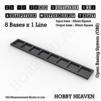 Square and Rectangle Movement Trays Adapters for Tabletop Games