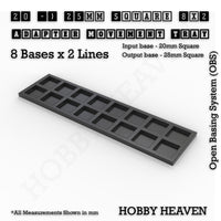 Square and Rectangle Movement Trays Adapters for Tabletop Games