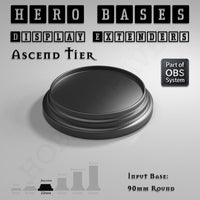 Hero Bases Display Extenders | Round and Ovals | Convert Gaming Bases to Display Bases & Plinths
