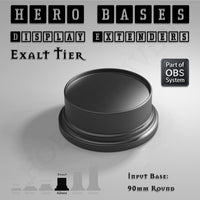 Hero Bases Display Extenders | Round and Ovals | Convert Gaming Bases to Display Bases & Plinths