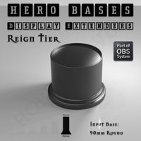 Hero Bases Display Extenders | Round and Ovals | Convert Gaming Bases to Display Bases & Plinths