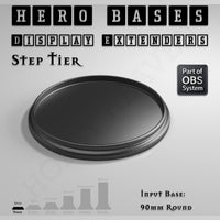Hero Bases Display Extenders | Round and Ovals | Convert Gaming Bases to Display Bases & Plinths