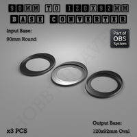 Round To Oval Bases Size Converters 3d Print Full Range