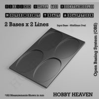 Oval to Rectangle Movement Tray Adapters