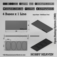 Oval to Rectangle Movement Tray Adapters