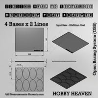 Oval to Rectangle Movement Tray Adapters