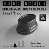 Hero Bases Display Extenders | Round and Ovals | Convert Gaming Bases to Display Bases & Plinths